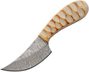 Damascus Skinner Burnt Bone
