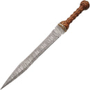 Damascus Gladius Grooved Sword