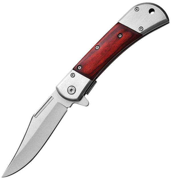 ElitEdge A/O Linerlock Silver/Wood