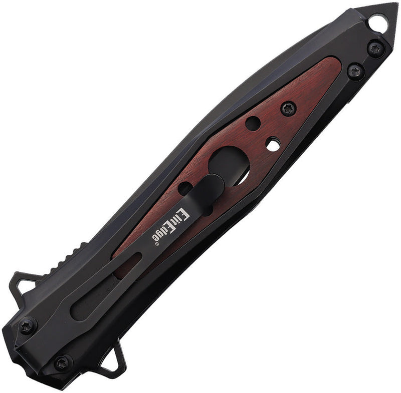 ElitEdge Linerlock A/O Black/Wood