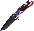 ElitEdge Rescue Linerlock A/O Flag