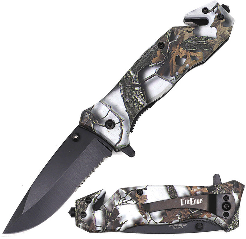 ElitEdge Linerlock A/O Black Camo