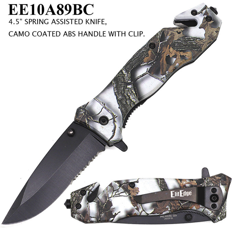 ElitEdge Linerlock A/O Black Camo