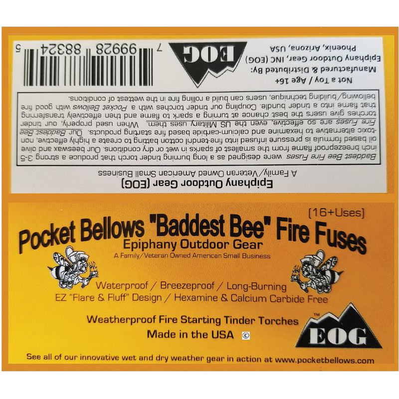 Epiphany Outdoor Gear Baddest Bee Fire Fuses 3-Pack