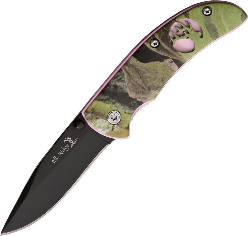 Elk Ridge Pink Camo Linerlock
