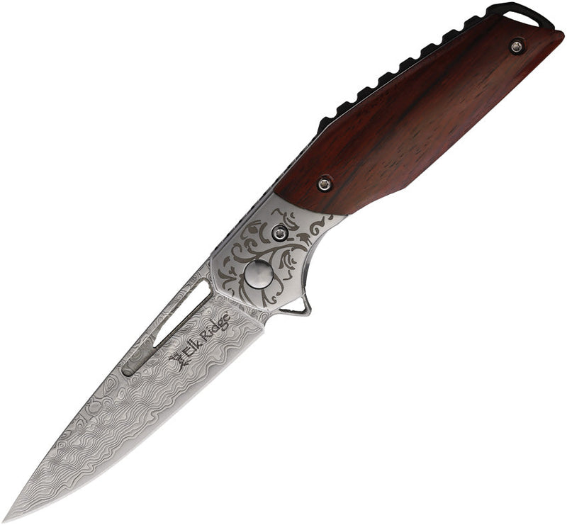 Elk Ridge Linerlock Damascus