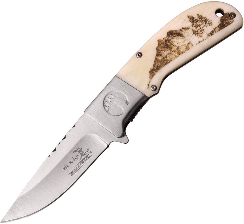 Elk Ridge Linerlock A/O White Bone
