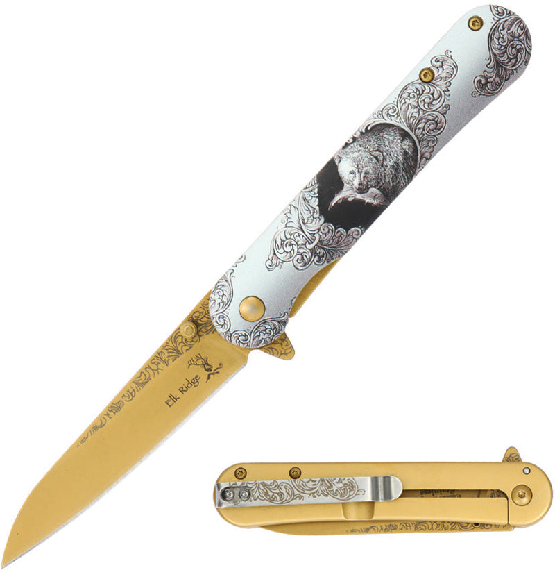 Elk Ridge Wildlife Framelock A/O Bear