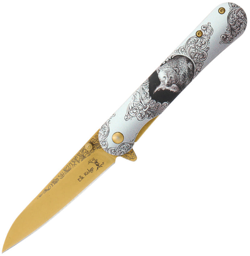 Elk Ridge Wildlife Framelock A/O Bear