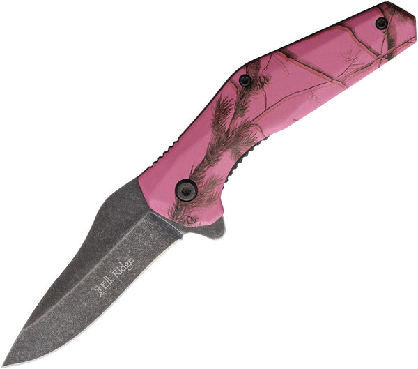 Elk Ridge Camo Linerlock A/O Dk pink