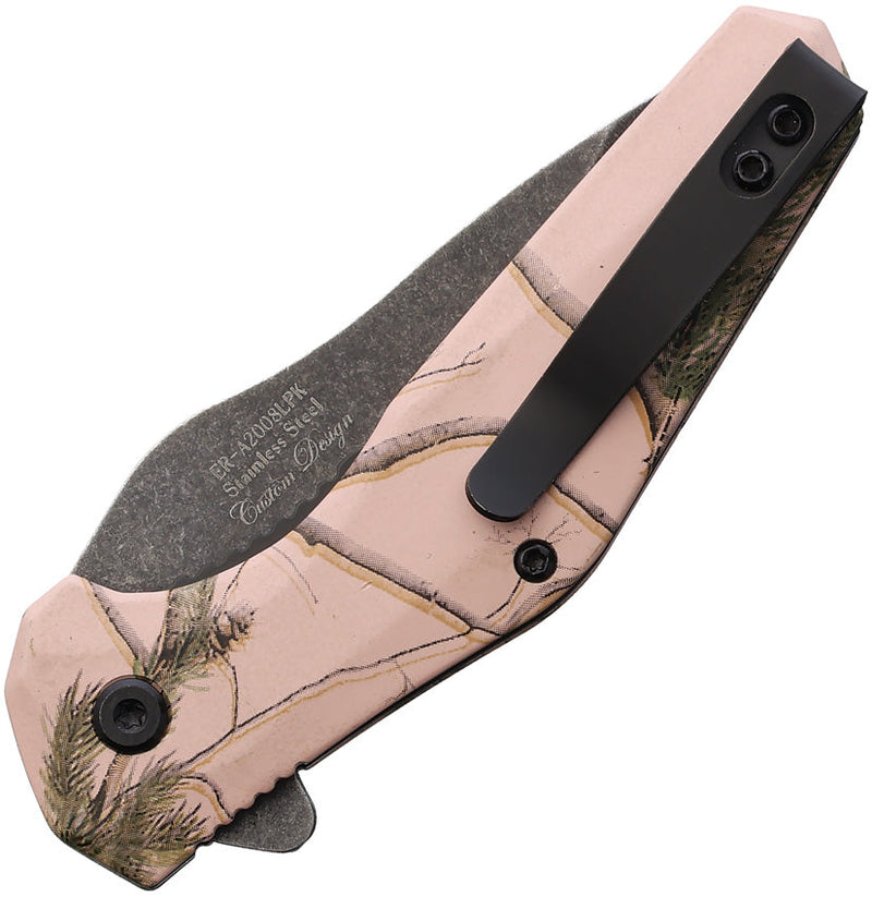 Elk Ridge Camo Linerlock A/O Lt Pink
