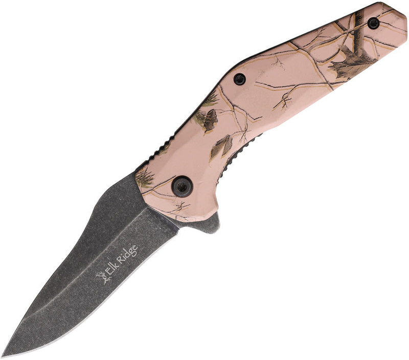 Elk Ridge Camo Linerlock A/O Lt Pink