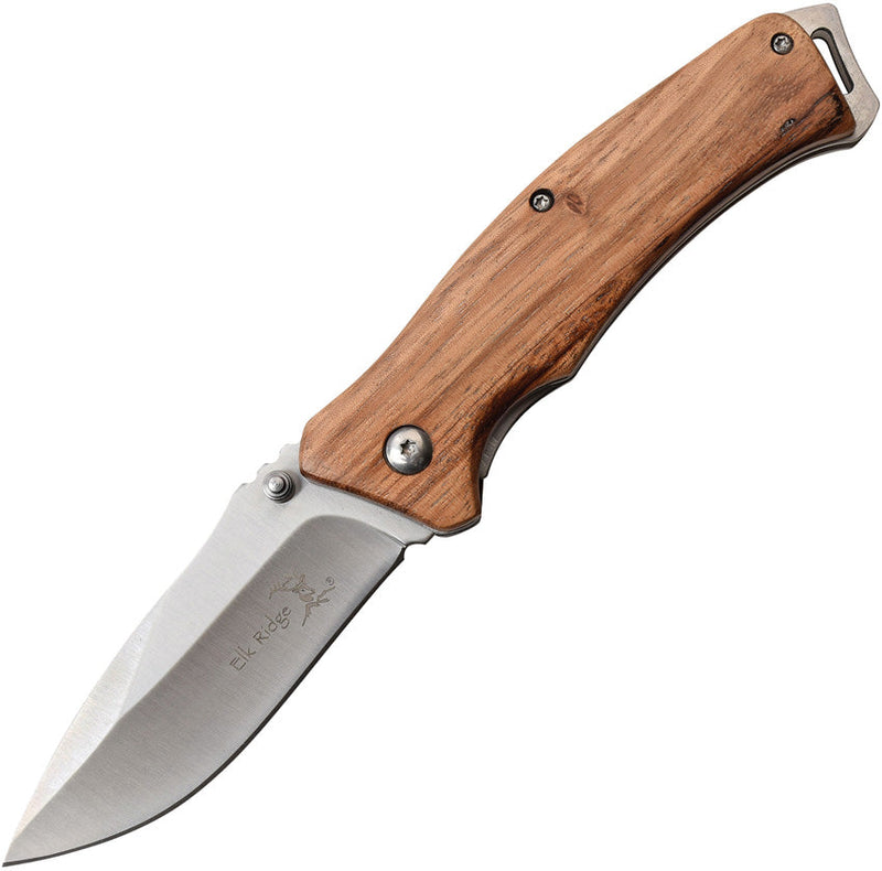 Elk Ridge Linerlock Zebrawood
