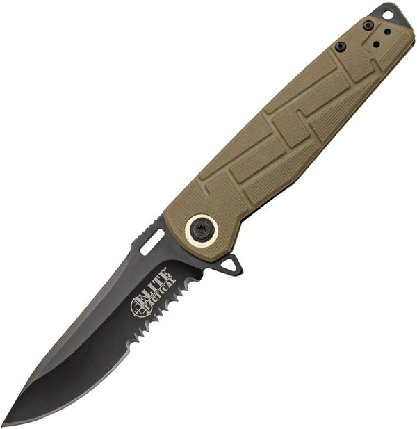 Elite Tactical Tactical Linerlock Tan