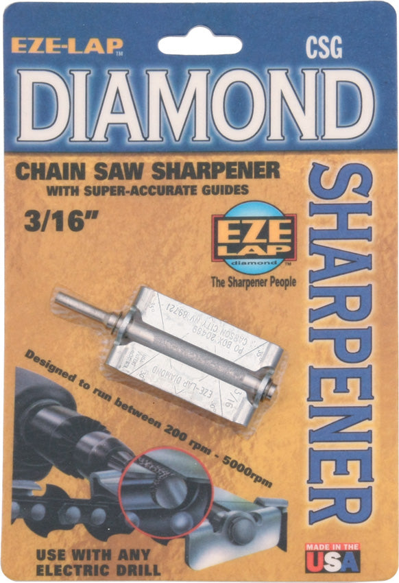 Eze-Lap Diamond Chain Saw Sharpener