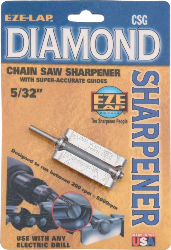 Eze-Lap Diamond Chain Saw Sharpener