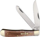 Frost Cutlery Trapper Brown Smooth Bone
