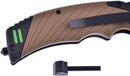 Frost Cutlery Firestarter Linerlock A/O Tan