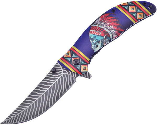 Frost Cutlery Linerlock A/O Blue