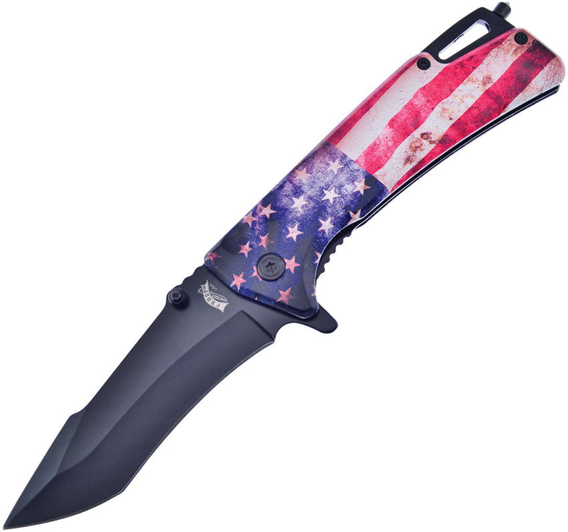 Frost Cutlery American Flag Linerlock A/O