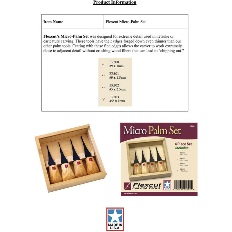 Flexcut Micro-Palm Set