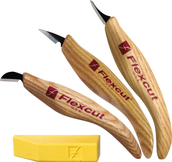 Flexcut Slim Handle Detail Knife Set