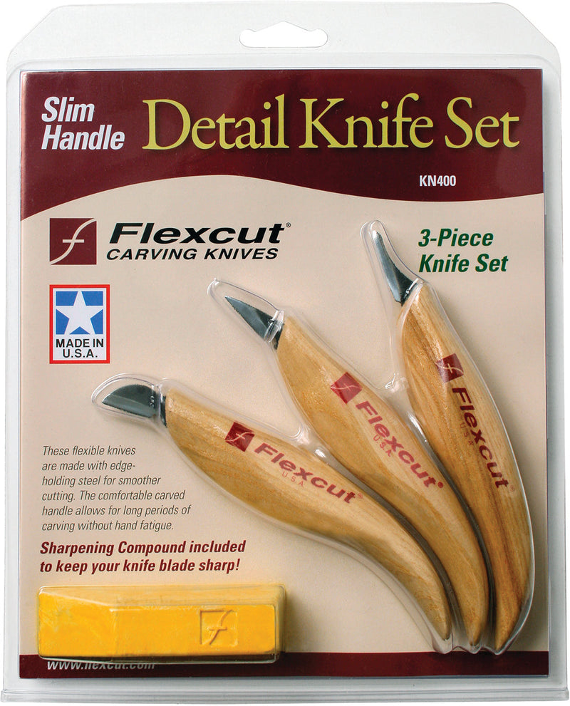 Flexcut Slim Handle Detail Knife Set