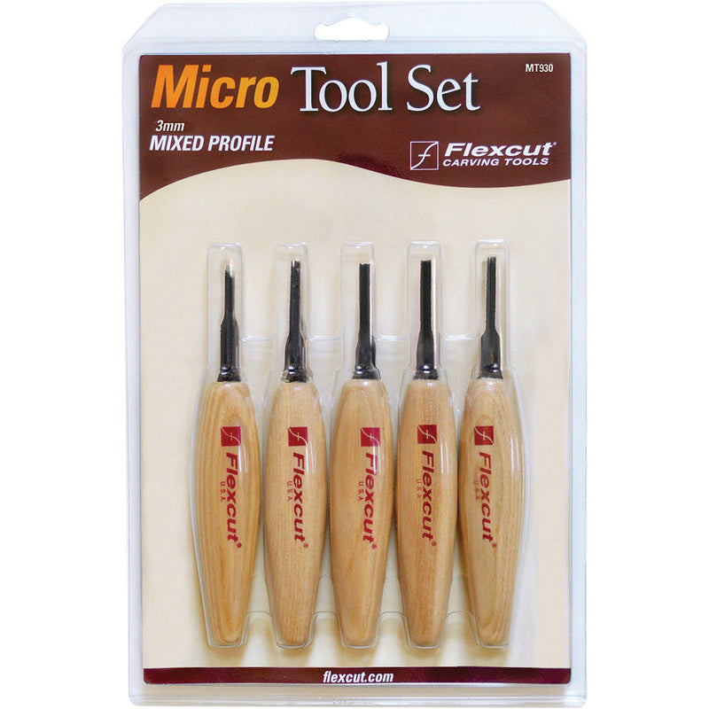 Flexcut Mixed Profile Micro Tool Set