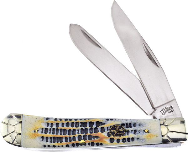 Frost Cutlery Trapper Mojave Bone