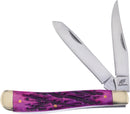 Frost Cutlery Mini Trapper Purple Bone