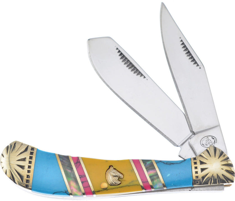 Frost Cutlery Saddlehorn Turquoise