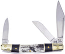 Frost Cutlery Wrangler Deer Etch Bone
