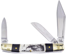 Frost Cutlery Wrangler Eagle Etch Bone