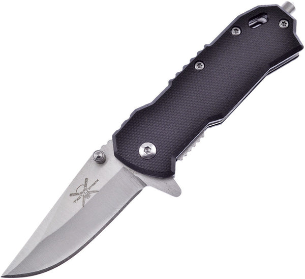 Frost Cutlery Tac Linerlock Black G10 A/O