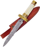 Frost Cutlery Dagger Bone Damascus