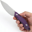 Tenable Knives Luccio Fixed Blade Purple