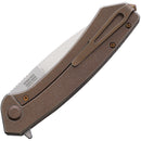 Ganzo Knives Skimen Framelock Bronze