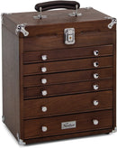 Gerstner International 6-Drawer Collector's Chest Oak