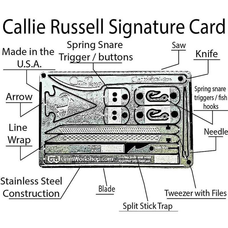 Grim Workshop Callie Russell Survival Card