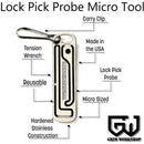 Grim Workshop Lock Pick Probe Micro Tool