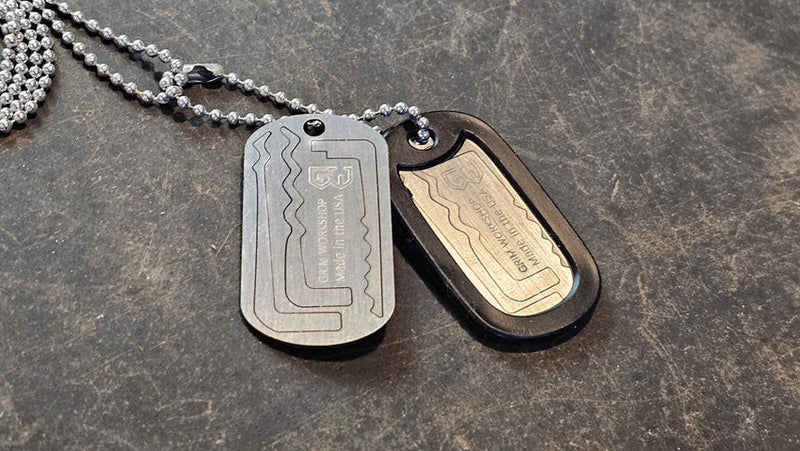 Grim Workshop Lock Pick Dog Tag Necklace