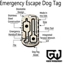 Grim Workshop Escape and Evasion Dog Tag