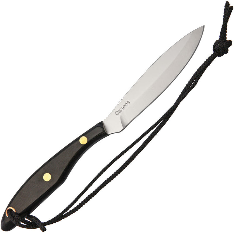 Grohmann Trout & Bird Knife Black Linen