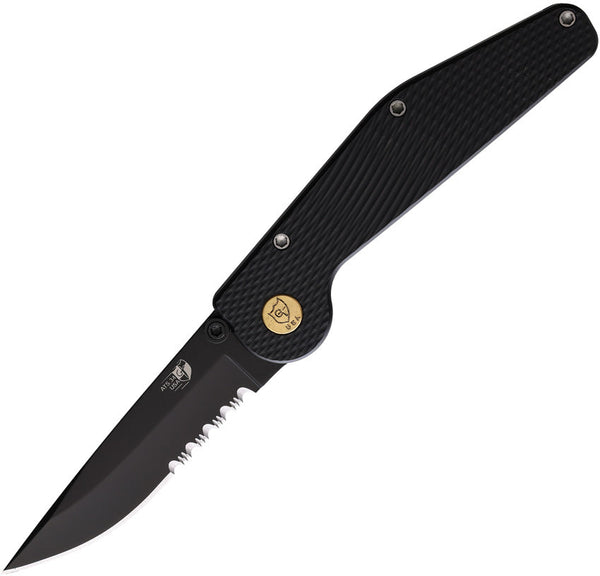 GT KNIVES Auto Button Lock DP Serrated