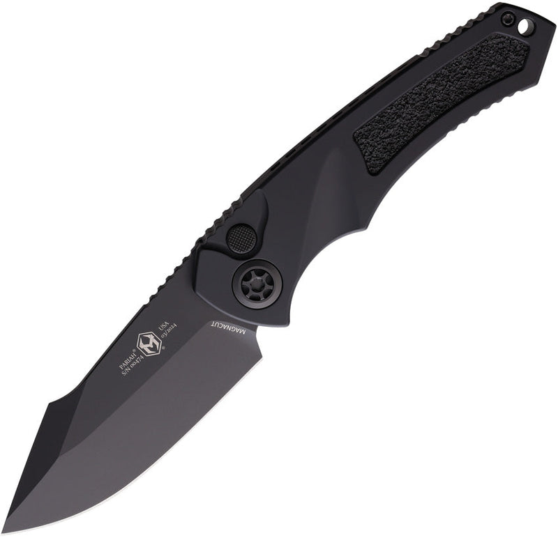 Heretic Knives Auto Pariah Button Lock Blk