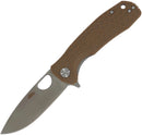 Honey Badger Knives Large Linerlock DP Tan D2