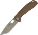 Honey Badger Knives Medium Linerlock Tanto tan