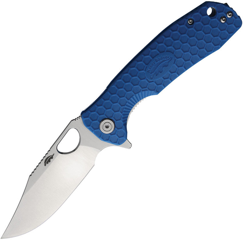 Honey Badger Knives Large Linerlock Clip Blue