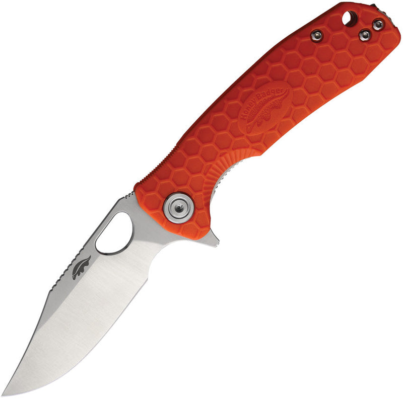 Honey Badger Knives Small Linerlock Clip Orange