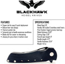Heibel Knives Blackhawk Linerlock Black